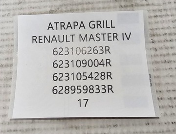 фото thumb №10, Org решётка решётка радиатора перед renault master iii рестайлинг / iv 4 2019-