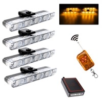 Купити 4x led лампа помаранчева błyskowa попереджувальна pilot stroboskop w бампер, фото thumb