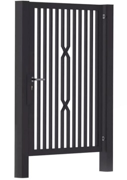 Ворота входные двустворчатые SKYROCKET BR2522 RAL 7016 120х300