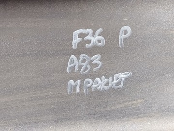 фото thumb №15, Bmw 4 f36 gran купе 14-17 правая планка пороговая 7314640 a83 glacier серебро