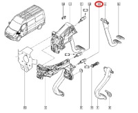 Датчик педали сцепления r master 3 renault 253251679r Доставка, фото thumb