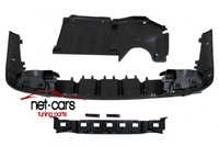 фото thumb №11, Диффузор спойлер mercedes c w206 s206 20- c63 amg чёрный блеск наконечники c