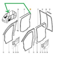 фото thumb №13, Прокладка дверь trafic vivaro 2001- боковых раздвижных оригинальная renault