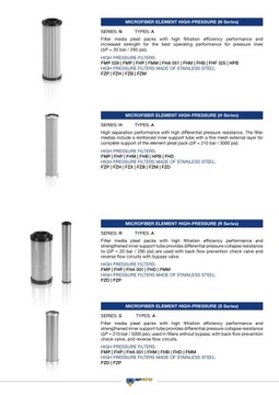 Фильтрующий элемент HP0652A25AN - MP FILTRI