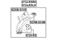 фото thumb №11, Втулка передняя рычага верхнего перед febest szab-sx4s