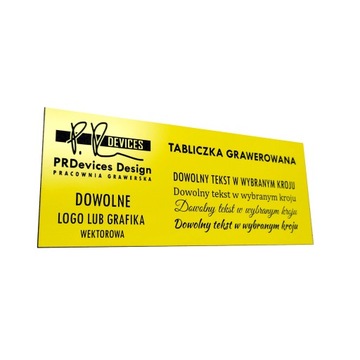 Tabliczka grawerowana 8x4cm - Laser grawerowanie