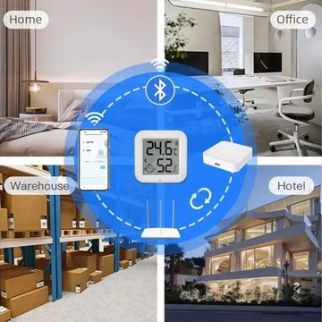 Czujnik temperatury, wilgotności Tuya THB1 łączność z bluetooth