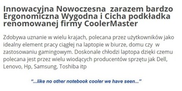 Szkolna Aluminiowa Podstawka Chłodząca pod laptopa
