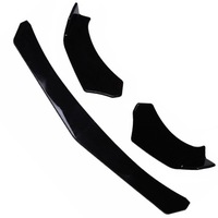 фото thumb №8, Універсальний спліттер накладка передній бампера спойлер чорний блиск