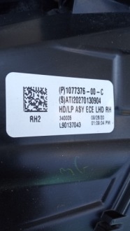 Купити Tesla 3 full led фара правий перед передня 1077376-00-c l901370043 rh, фото thumb