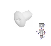 фото thumb №1, Кліпса колодка монтажна mitsubishi colt 1996-2004