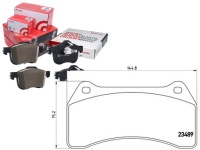фото thumb №1, Brembo гальмівні колодки гальмівні jaguar s-type 02-08 перед