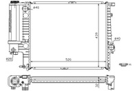 фото thumb №1, Nissens радиаторов двигателя з элементами монтажный