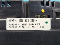 фото thumb №8, Спидометр vw sharan i 1,8 t awc 7m3920840h европа