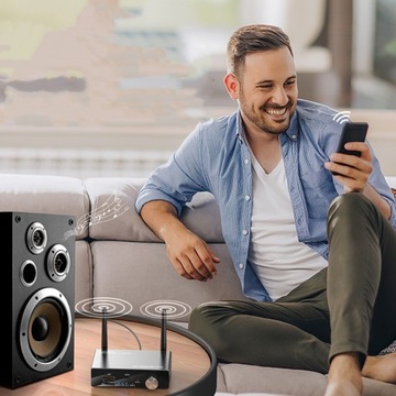 АДАПТЕР 6 В 1 BLUETOOTH 5.3 АДАПТЕР ПРИЕМНИКА АУДИО AUX RCA USB TF