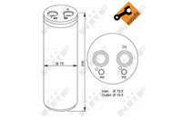 фото thumb №14, Осушувач кондиціонера audi a4 00-04/vw passat 00-05/skoda superb 01-08 nrf
