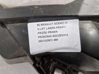 фото thumb №10, Renault scenic 3 iii рестайлінг лампа праві перед права передня лінза uk