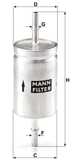 фото thumb №13, Фільтр пального mann-filter wk 512 фільтр пального