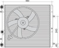 Радиатор воды magneti marelli 350213851000 Цена, фото thumb