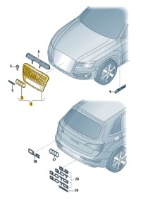 фото thumb №4, Решітка радіатора радіатора решітка радіатора audi q5 8r aso оригінал
