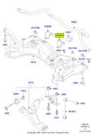 фото thumb №7, Кронштейн стабілізатора передній ford transit connect 2002- 2013 4367019