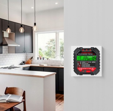 Тестер электрических розеток Habotest с цифровым дисплеем HT107D RCD
