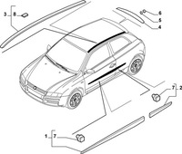 фото thumb №8, Молдинг fiat stilo 2c 2v 735314532