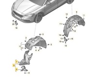 фото thumb №1, Оригинальный номер seat 5fa854816al спойлер подкрылки правые перед seat leon 5fa