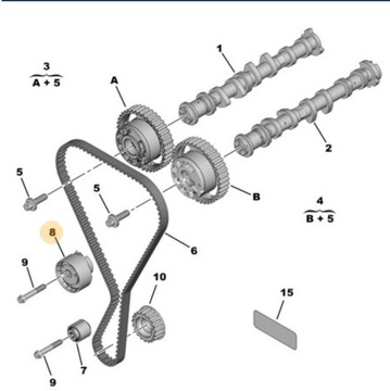 НАТЯЖЕНИЕ РЕМНЯ ГРМ 1.2 PURE-TECH CITROEN PEUGEOT OPEL FIAT 1623068180 OE
