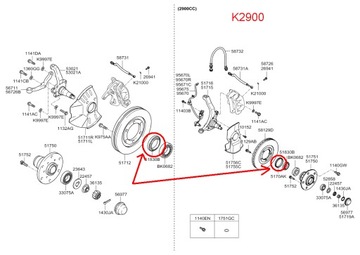 фото thumb №5, Сальник ступицы перед kia k2500 k2900 зад sorento