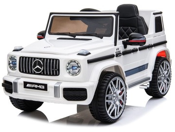 Автомобиль Mercedes G63 аккумуляторный, оригинал, 2 двигателя, радиоEVA кожа, детский