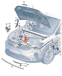 фото thumb №2, Vw taigo cs left bonnet lock кабель 2g7823528
