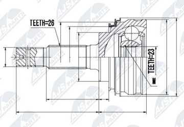 фото thumb №6, =npz-ty-032 nty шарнир внешний