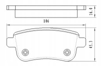 фото thumb №4, Тормозные колодки тормозные задняя renault arkana clio v megane iv scenic iii grand
