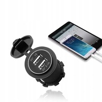 фото thumb №6, Роз'єм зарядний пристрій автомобіль 2x usb 3,1a 12-24v