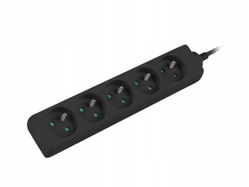 УДЛИНИТЕЛЬ LANBERG 1M UPS 5X 230V PL ЧЕРНЫЙ