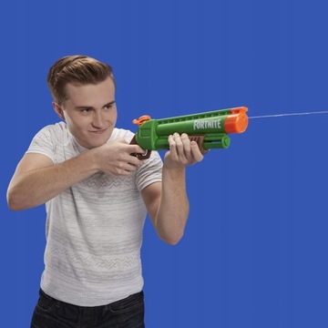 PISTOLET NA WODĘ NERF SUPER SOAKER SHOTGUN WYRZUTNIA FORTNITE SIKAWKA WODN