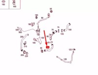 Купить Mercedes-benz ml w164 двигатель to intermediate piece шланг a1645060435 oem, фото thumb