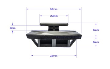 фото thumb №3, Кліпса заглушка планки порогової порога do mazda 2 3 5 6 cx-3 cx-5 cx-7 cx-30