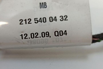 фото thumb №9, Жгут передних правых дверь mercedes-benz e w212 2125400432 2.2l