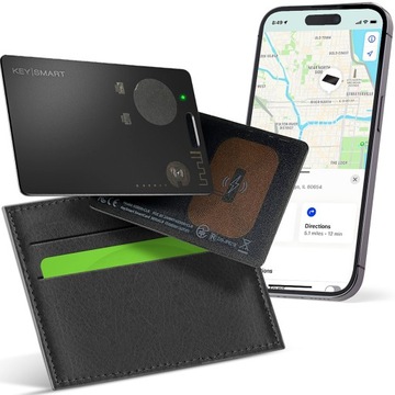 Lokalizator (karta) GPS Keysmart Find My Wallet - czarny
