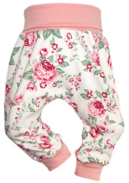 PÓŁŚPIOCHY BEZ STÓP SPODENKI BAGGY 80 ROSES /63/