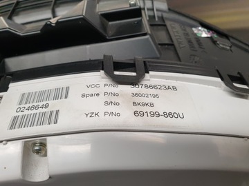 фото thumb №9, Volvo s80 ii v70 iii xc70 ii xc60 i спидометр приборы 30786623ab