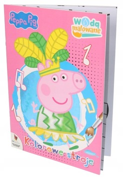 KOLOROWANKA ŚWINKA PEPPA MALOWANIE WODĄ - KOLOROWE STROJE 1291