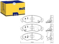 фото thumb №1, Тормозные колодки тормозные opel agila 00- metelli