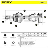 Приводной вал приводная vw golf iv schrägheck 1j1 ridex 13 Цена, фото thumb
