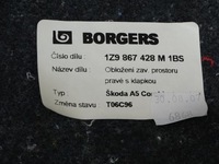 фото thumb №9, Обшивка багажника правый skoda octavia ii 1z9867428m