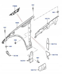 фото thumb №5, Кронштейн крыла discovery v l462 hy32-16151-aa