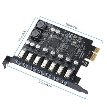 7 19-контактных портов PCIe USB3.2 Gen1