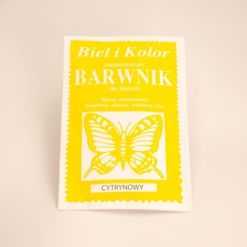 Barwnik do farbowania tkanin BiK, cytrynowy